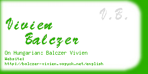 vivien balczer business card